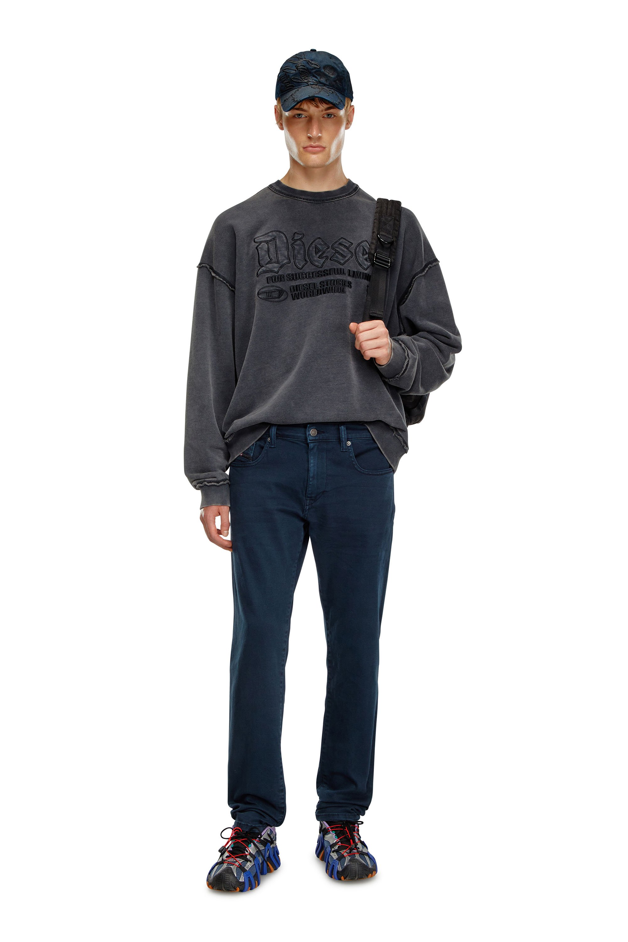 Diesel - Herren Slim Jeans 2019 D-Strukt 0QWTY, Mittelblau - 2