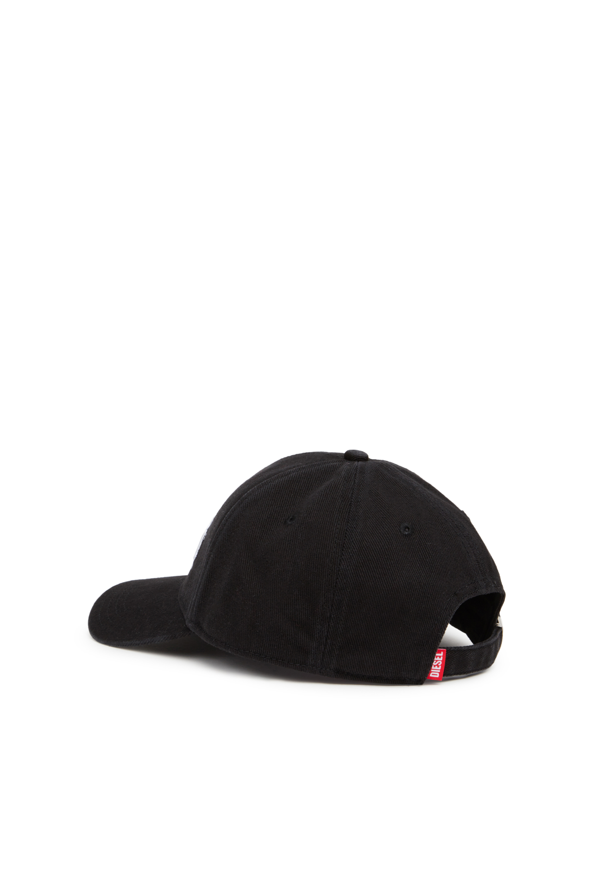 Diesel - CORRY-DIV-WASH, Cappello da baseball con logo ricamato Uomo in Nero - 2