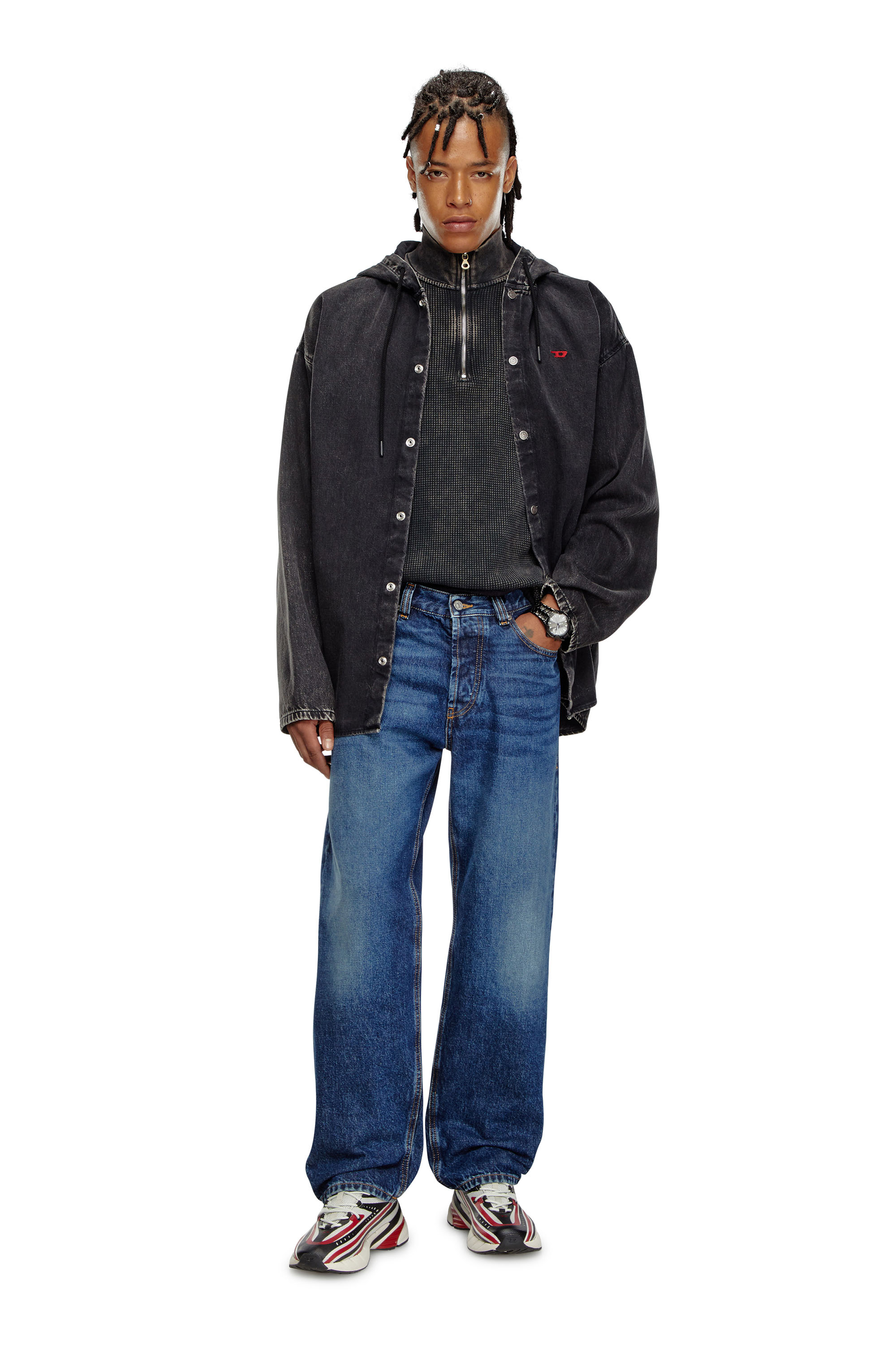 Diesel - Regular Jeans 2024 D-Macs 09I27 Homme, Bleu Foncé - Image 2