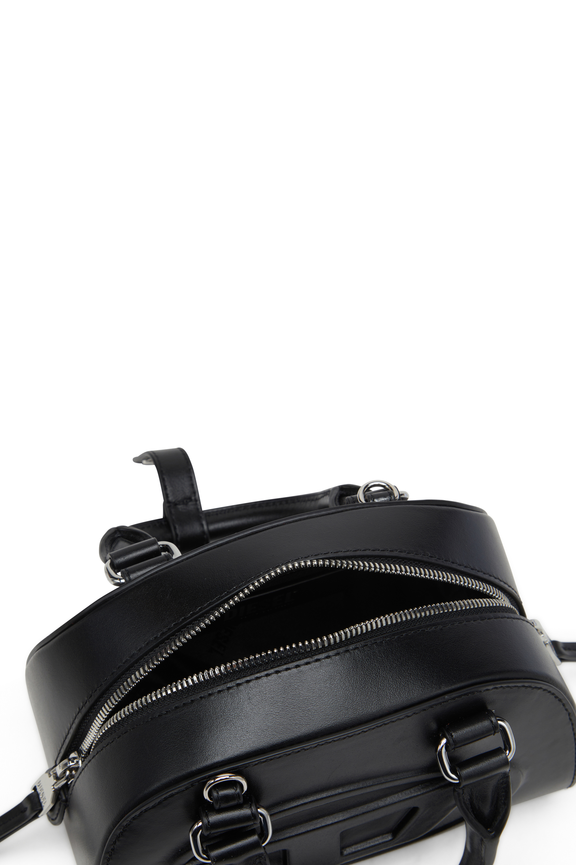 Diesel - 1DR DOME CROSSBODY, 1DR Dome-Mini sac bowling en cuir Femme in Noir - 4