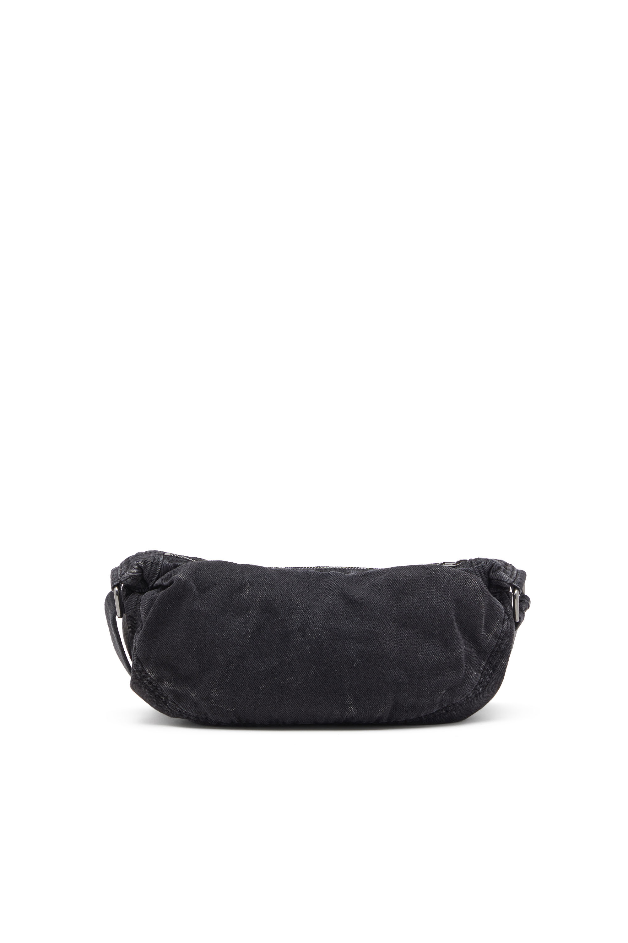 Diesel - RAVE CROSSBODY X, Man's Rave-Small crossbody bag in faded denim in Black - 3