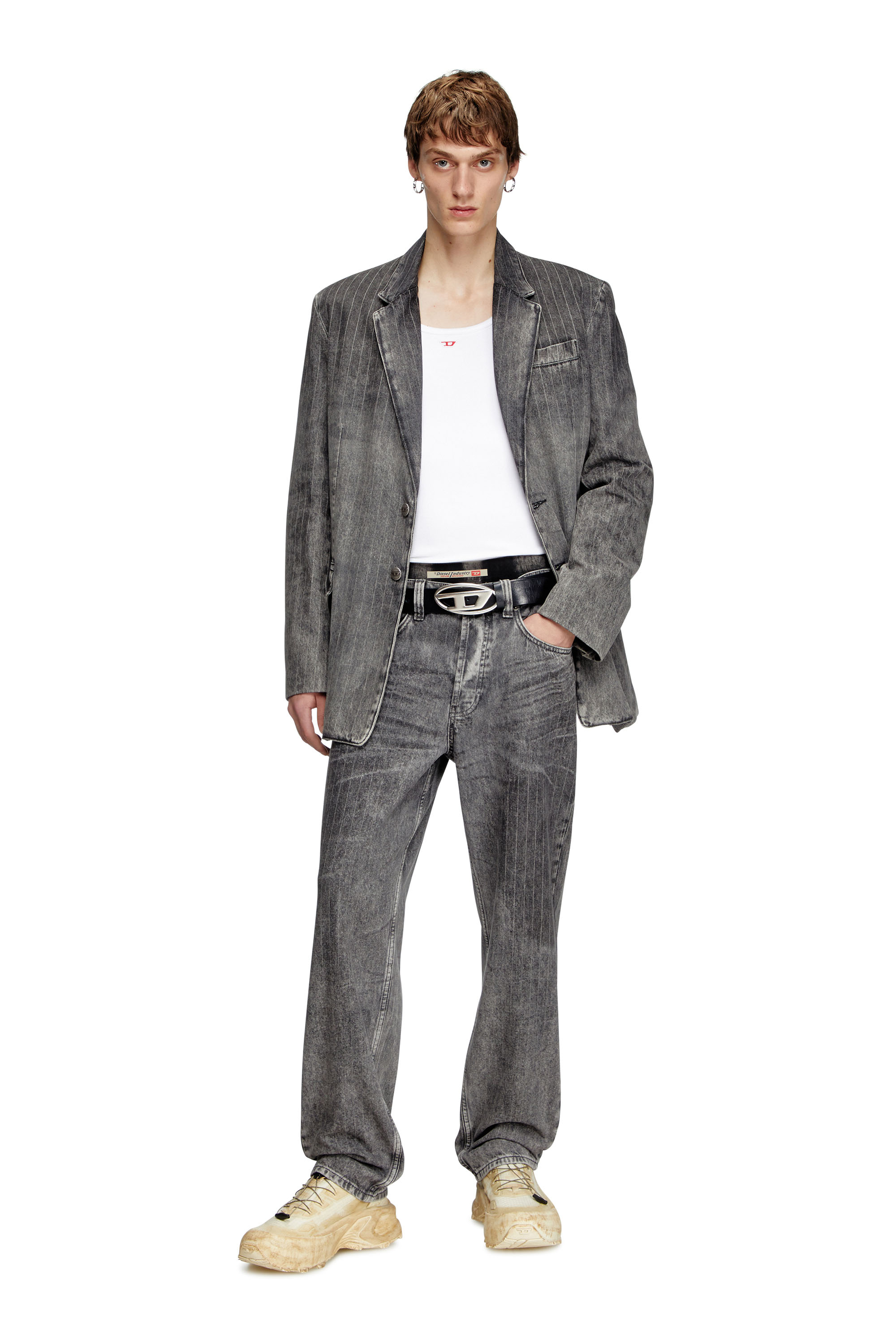 Diesel - Herren Regular Jeans 2024 D-Macs 0ABCU, Hellgrau - 2