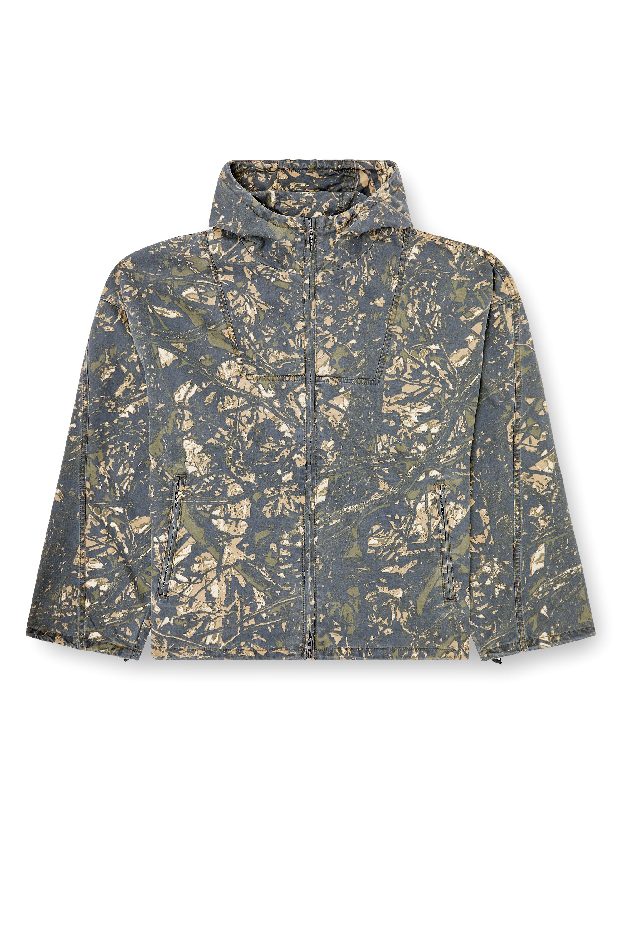 Diesel - J-LINT, Giacca con cappuccio stampa camouflage Uomo in Multicolor - 3