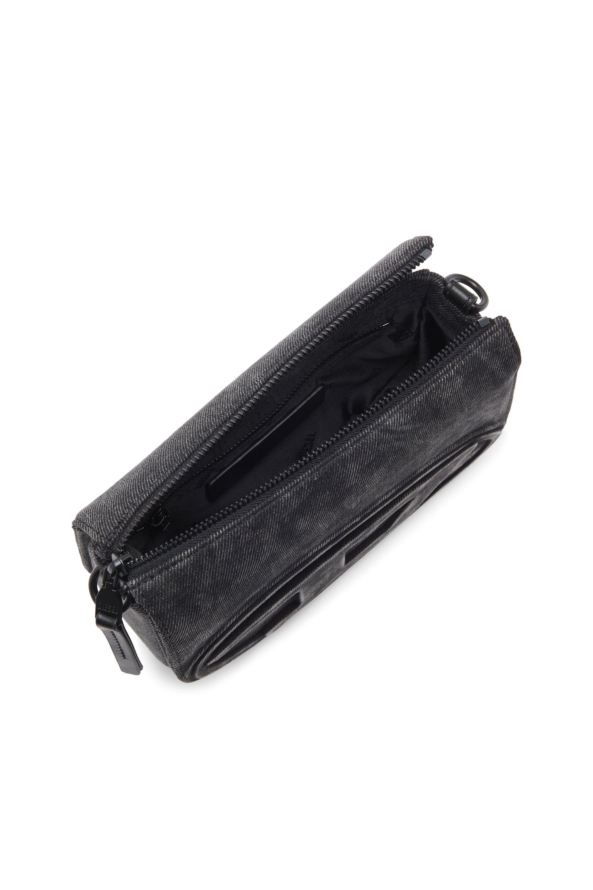 Diesel - 1DR CAMERA BAG, Unisex 1DR-Camera Bag aus Stonewashed-Denim in Schwarz - 4