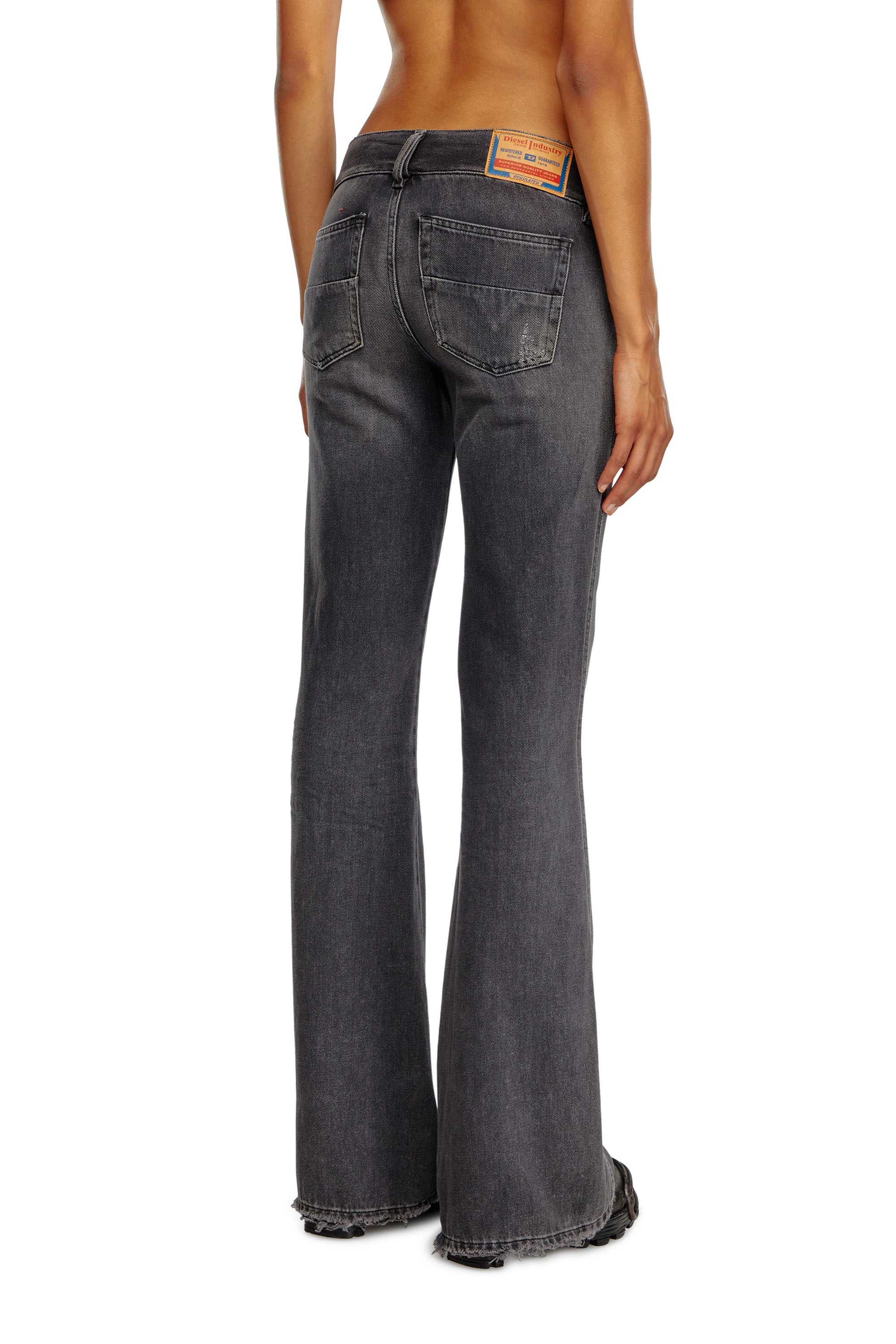 Diesel - Damen Bootcut Jeans D-Hush 09K14, Schwarz/Dunkelgrau - 4