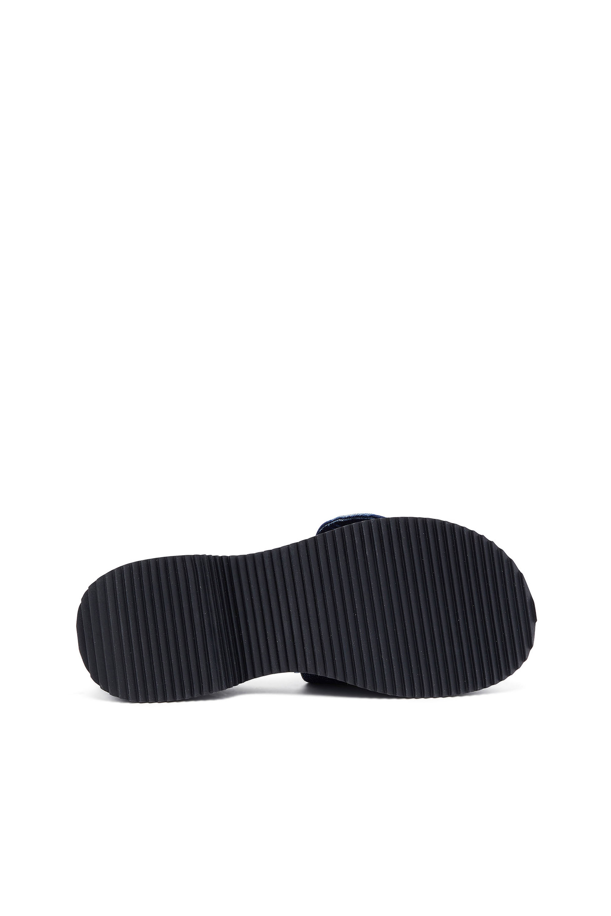 Diesel - SA-OVAL D PF W, Damen Sa-Oval D-Slide-Sandaletten aus Denim mit Oval D-Riemen in Blau - 4