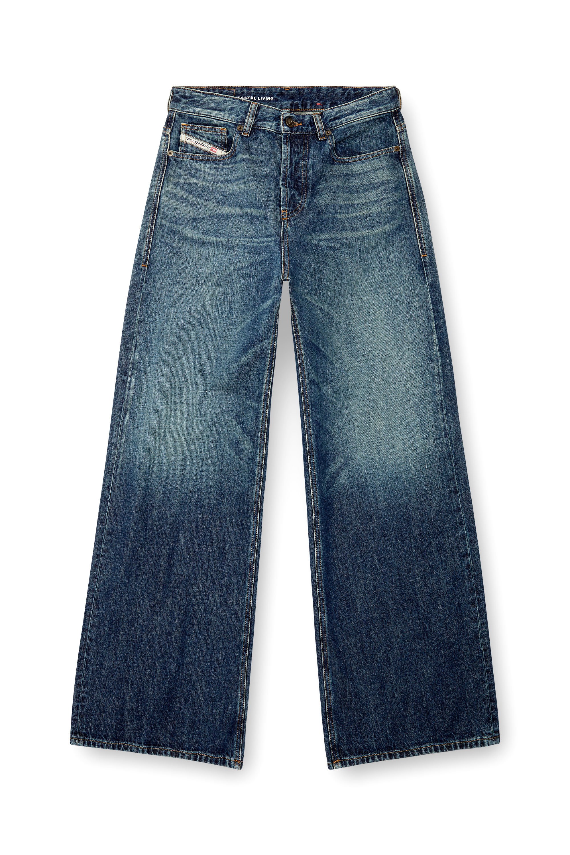 Diesel - Damen Relaxed Jeans 1996 D-Sire 09H59, Dunkelblau - 3