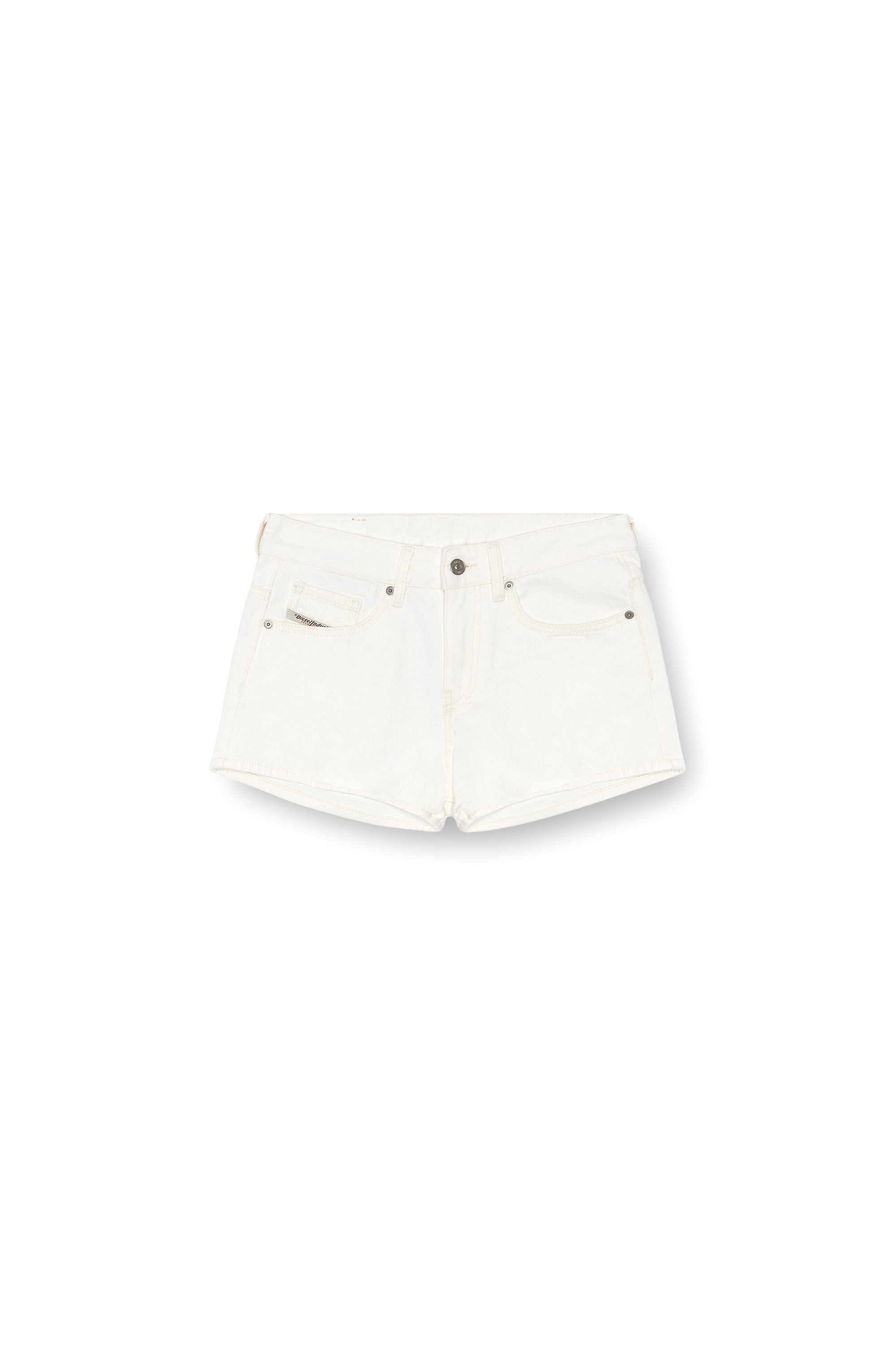 Diesel - DE-YUBA, Damen Shorts aus Denim in Weiß - 3